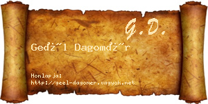 Geél Dagomér névjegykártya